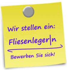 Post-it Fliesenleger|n gesucht